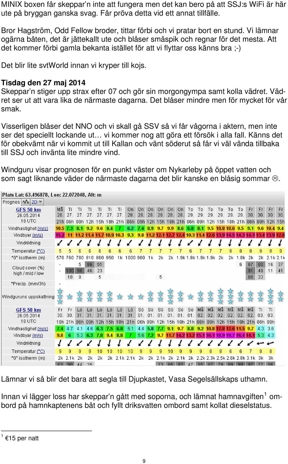 Att det kommer förbi gamla bekanta istället för att vi flyttar oss känns bra ;-) Det blir lite svtworld innan vi kryper till kojs.