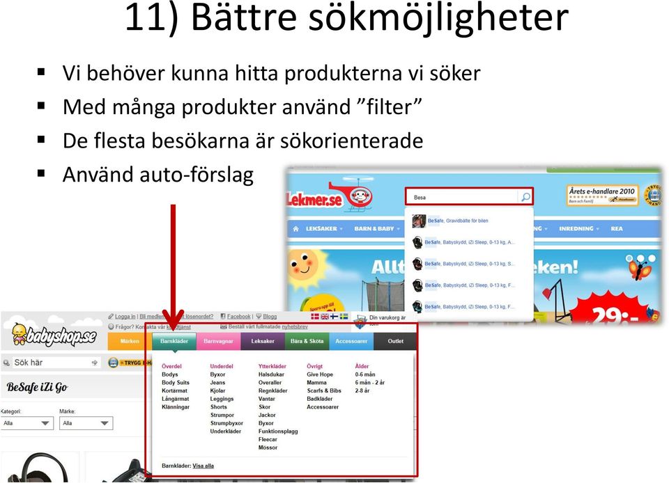 många produkter använd filter De flesta