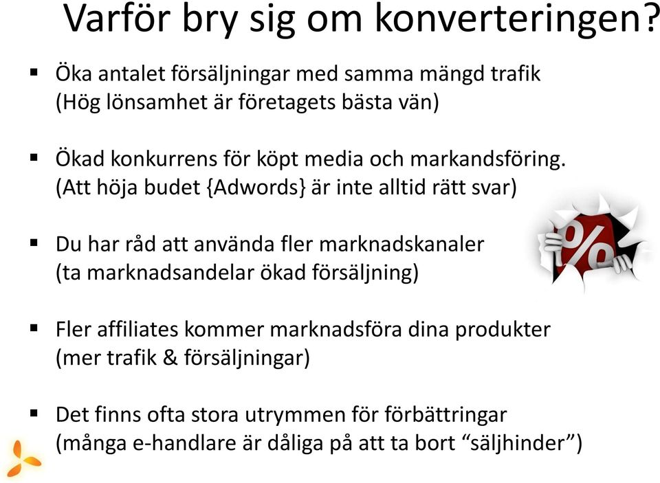 och markandsföring.