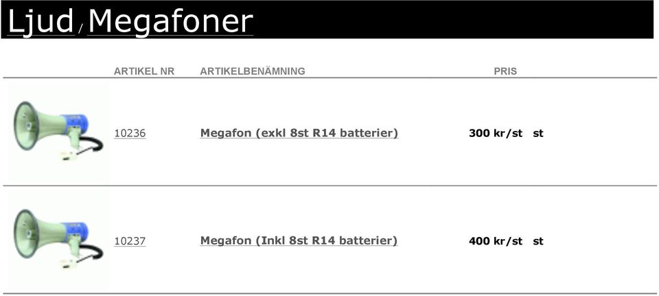 batterier) 300 kr/st st 10237