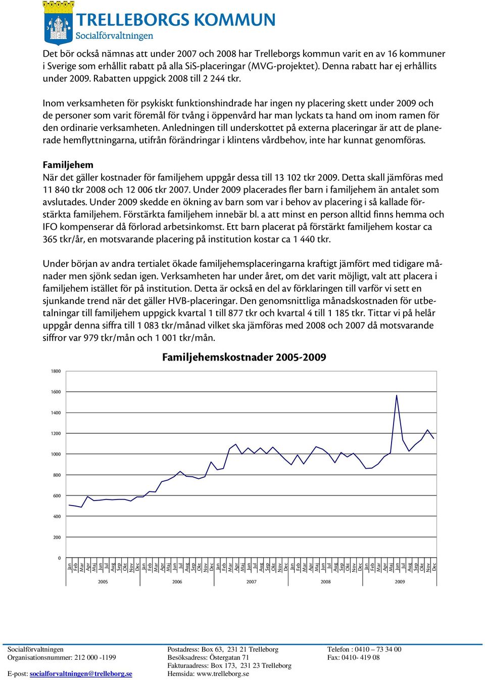 Inom verksamheten för psykiskt funktionshindrade har ingen ny placering skett under 2009 och de personer som varit föremål för tvång i öppenvård har man lyckats ta hand om inom ramen för den