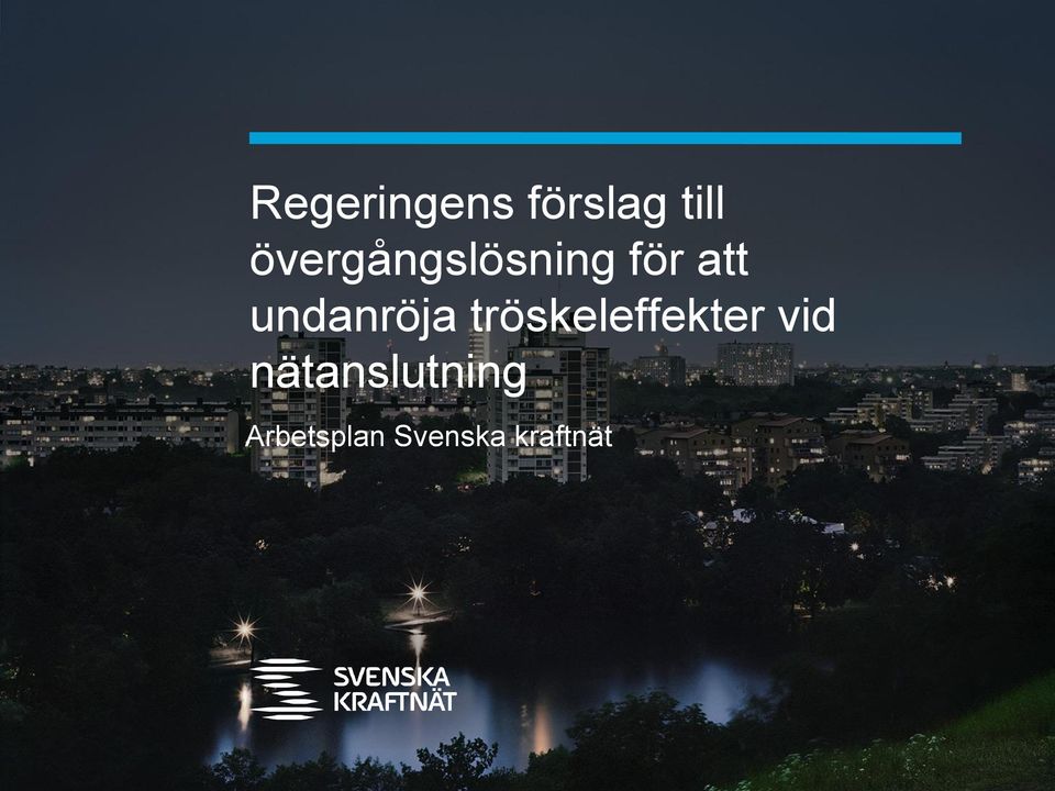 undanröja tröskeleffekter vid