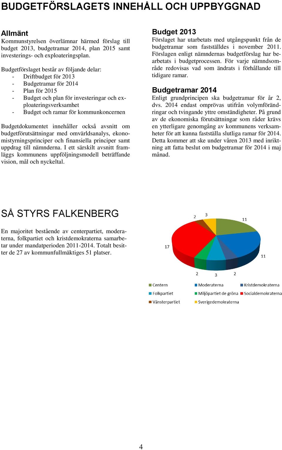 kommunkoncernen Budgetdokumentet innehåller också avsnitt om budgetförutsättningar med omvärldsanalys, ekonomistyrningsprinciper och finansiella principer samt uppdrag till nämnderna.