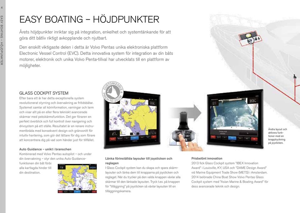 Detta innovativa system för integration av din båts motorer, elektronik och unika Volvo Penta-tillval har utvecklats till en plattform av möjligheter.