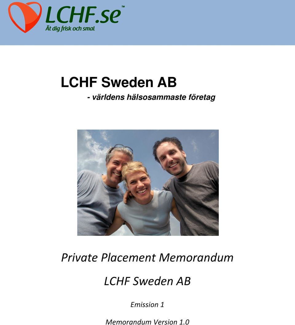 Placement Memorandum LCHF
