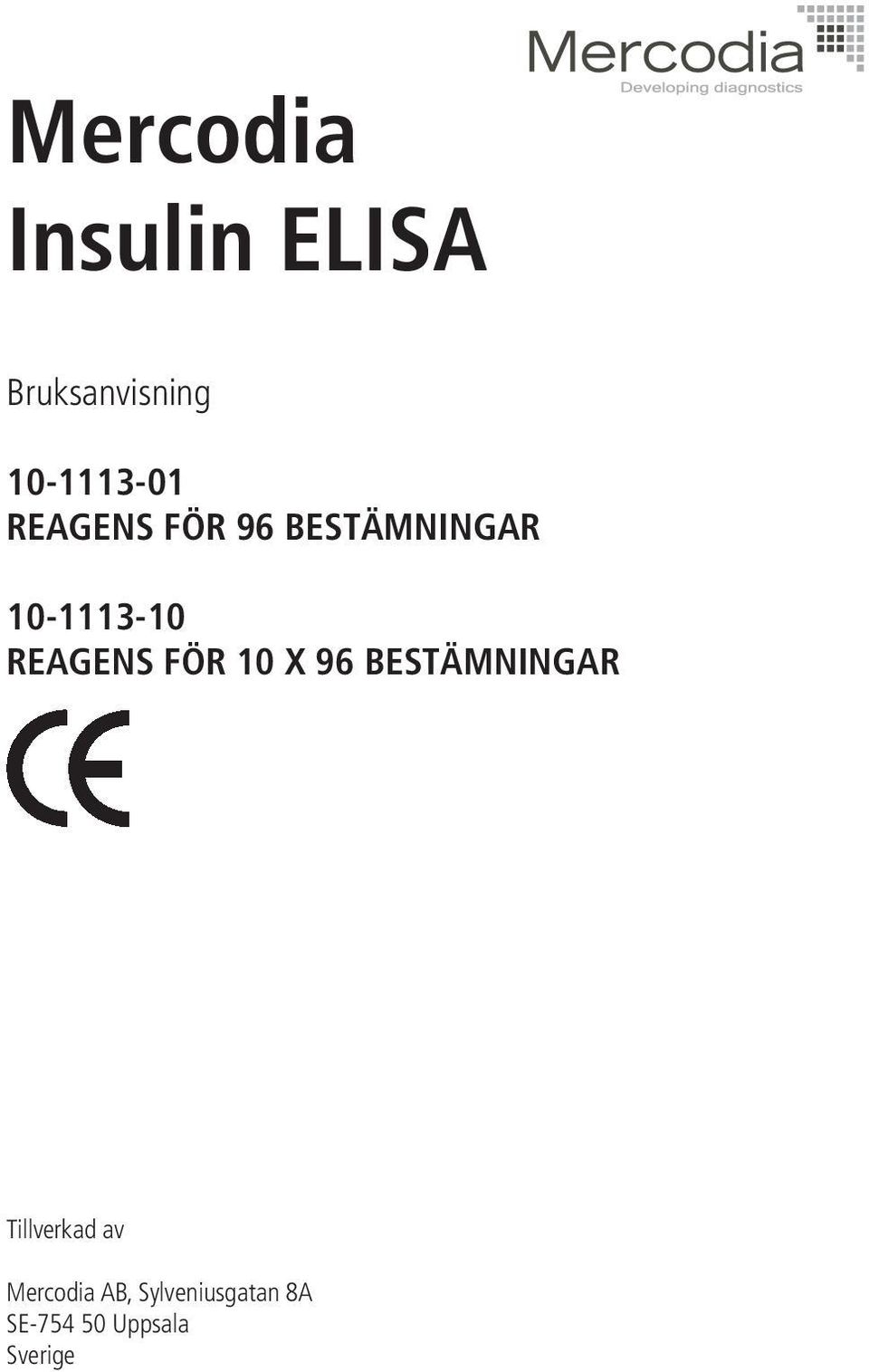 10-1113-10 REAGENS FÖR 10 X 96 BESTÄMNINGAR