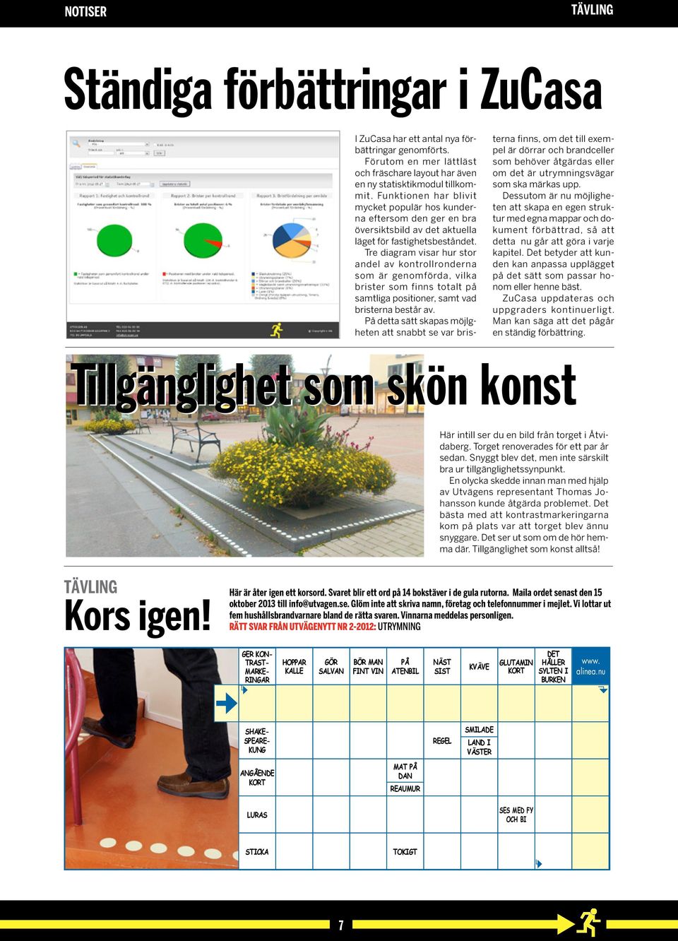 Tre diagram visar hur stor andel av kontrollronderna som är genomförda, vilka brister som finns totalt på samtliga positioner, samt vad bristerna består av.