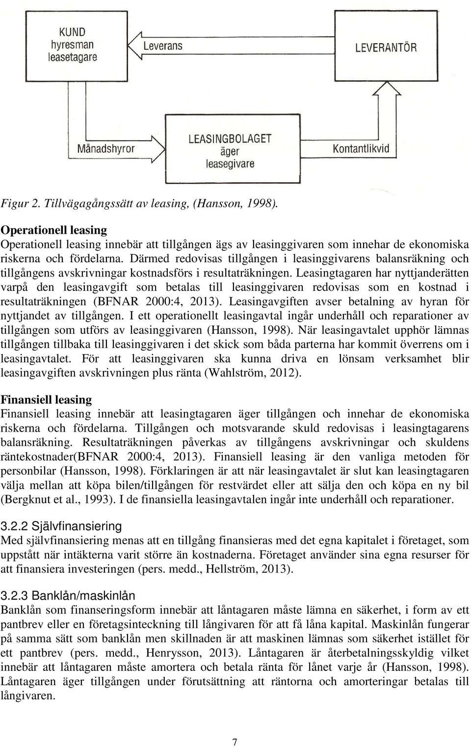 Leasingtagaren har nyttjanderätten varpå den leasingavgift som betalas till leasinggivaren redovisas som en kostnad i resultaträkningen (BFNAR 2000:4, 2013).