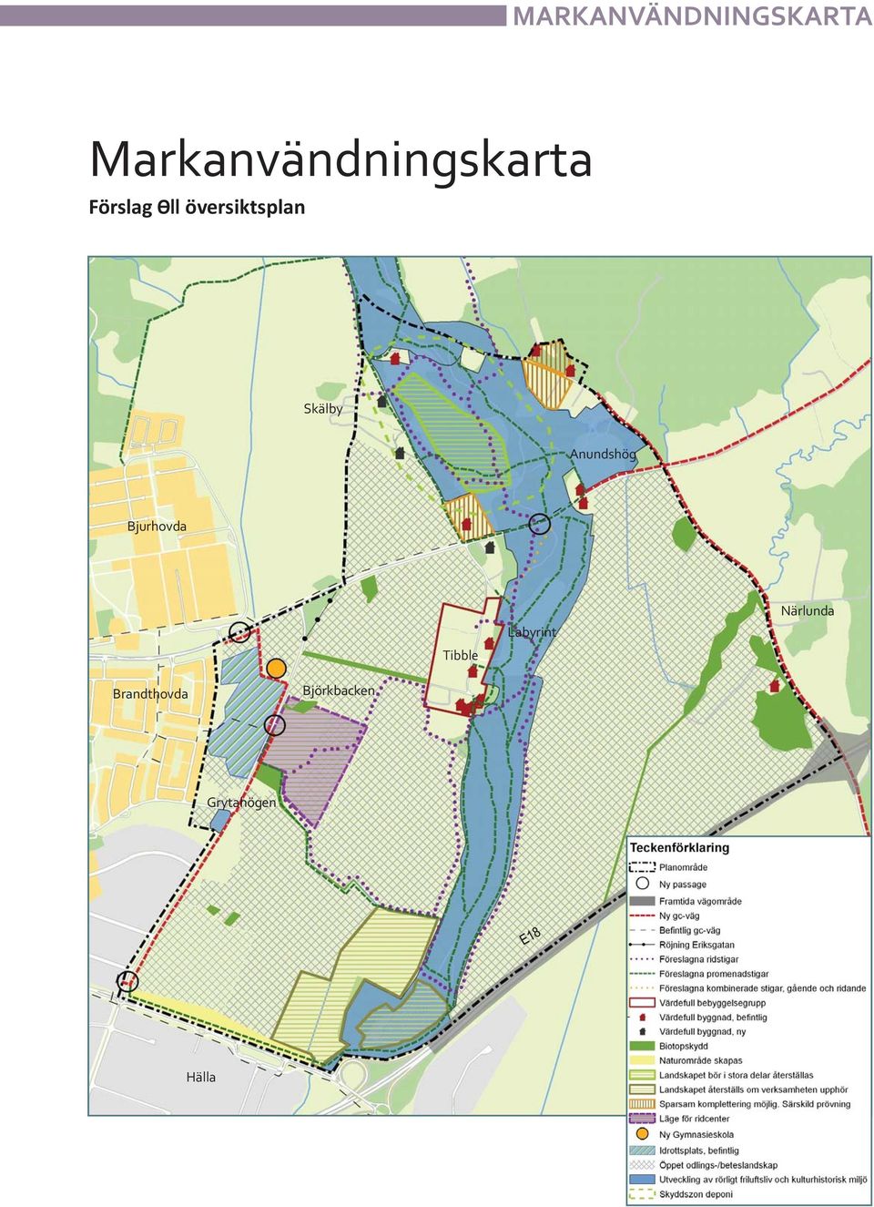 översiktsplan Skälby Anundshög