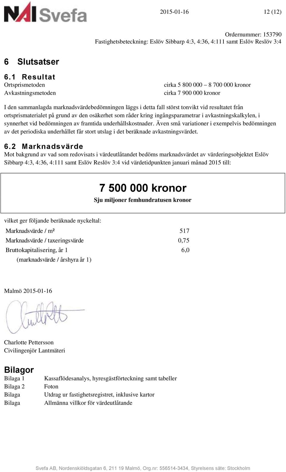 ortsprismaterialet på grund av den osäkerhet som råder kring ingångsparametrar i avkastningskalkylen, i synnerhet vid bedömningen av framtida underhållskostnader.