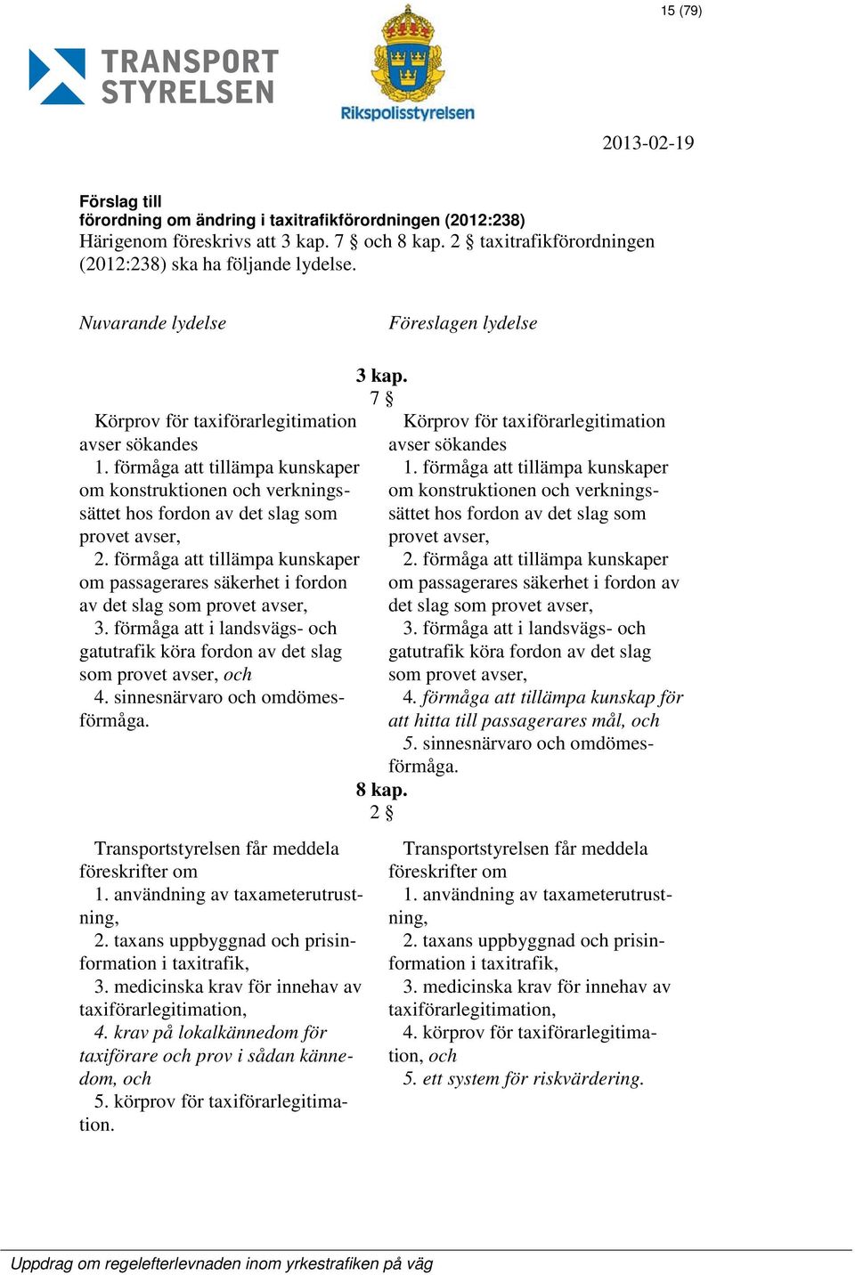 förmåga att tillämpa kunskaper om konstruktionen och verkningssättet hos fordon av det slag som sättet hos fordon av det slag som om konstruktionen och verknings- provet avser, provet avser, 2.