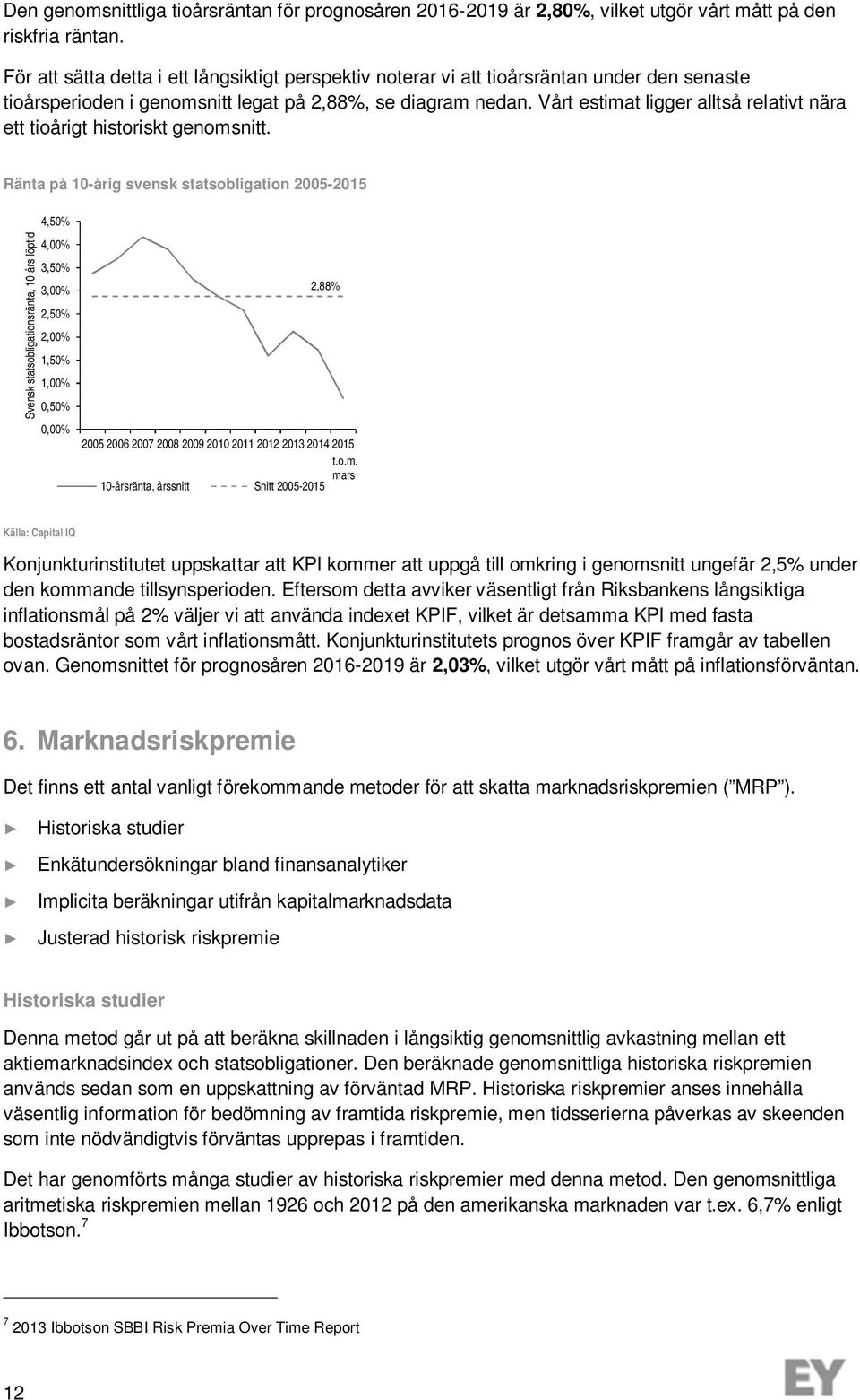 Vårt estimat ligger alltså relativt nära ett tioårigt historiskt genomsnitt.