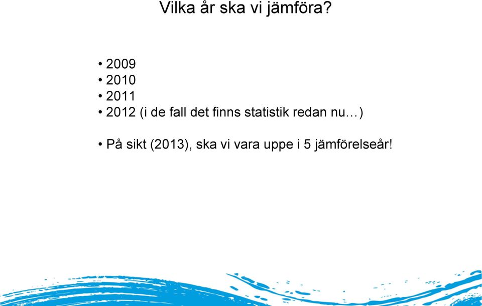 statistik redan nu ) På sikt