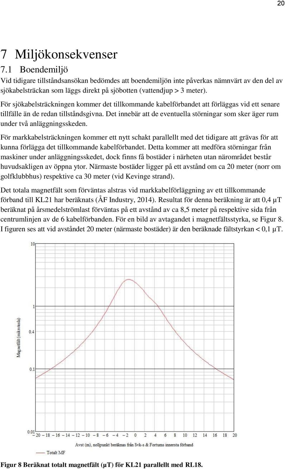 För sjökabelsträckningen kommer det tillkommande kabelförbandet att förläggas vid ett senare tillfälle än de redan tillståndsgivna.