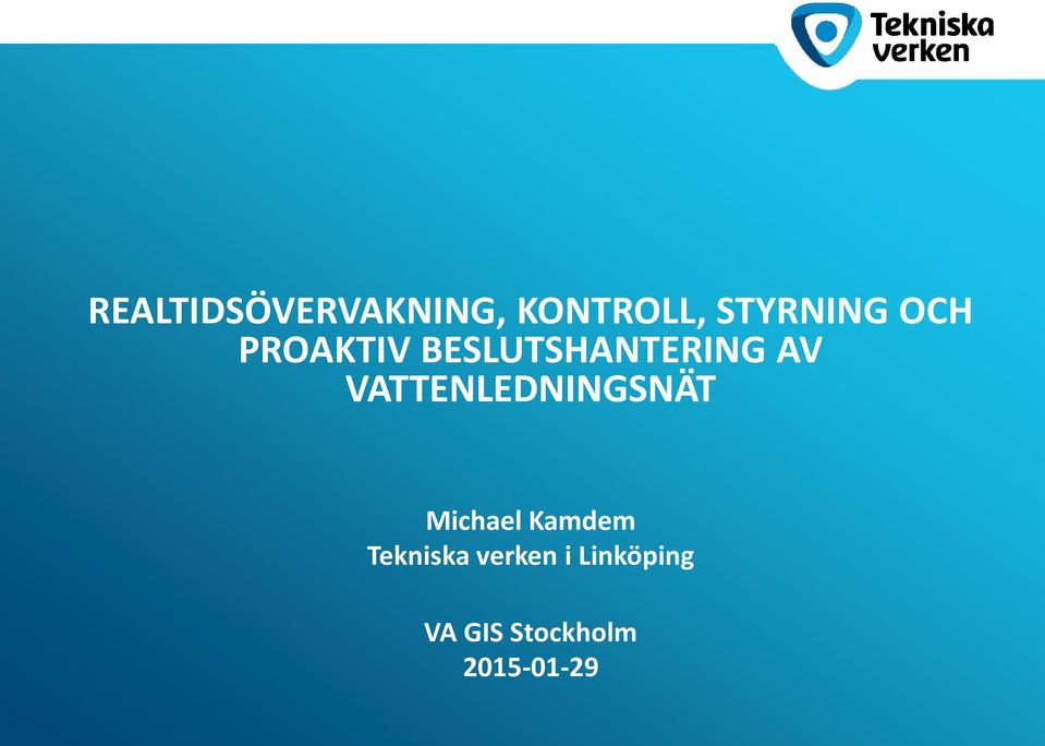 VATTENLEDNINGSNÄT Michael Kamdem