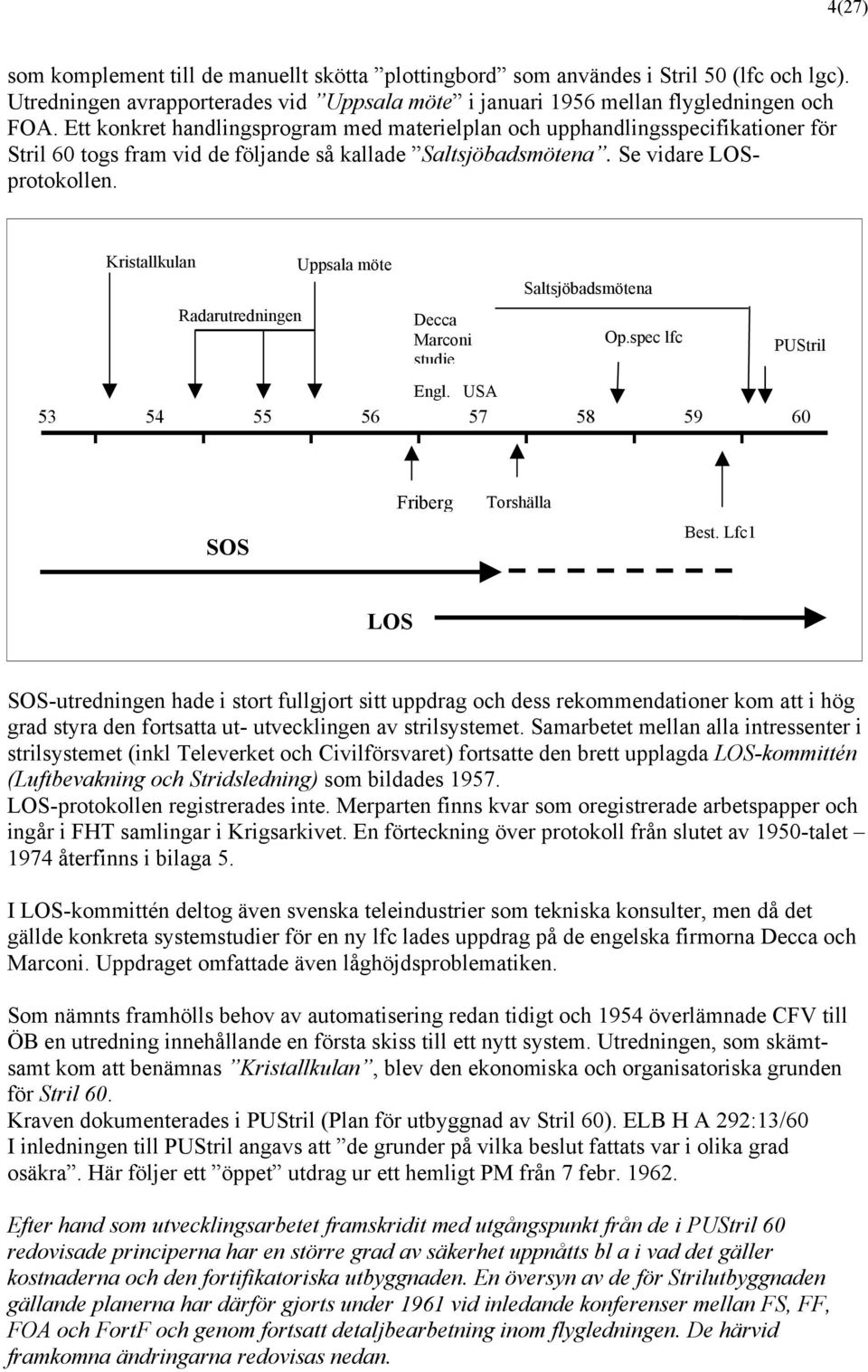 Kristallkulan Radarutredningen Uppsala möte Decca Marconi studie Saltsjöbadsmötena Op.spec lfc PUStril Engl. USA 53 54 55 56 57 58 59 60 I I I I I I I SOS Friberg Torshälla Best.