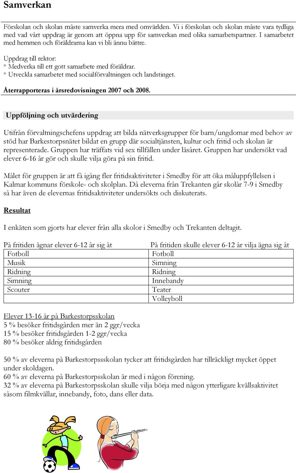 Återrapporteras i årsredovisningen 2007 och 2008.