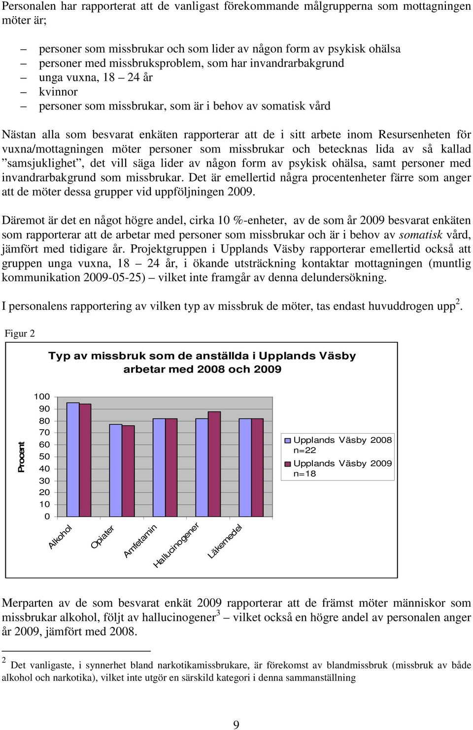 för vuxna/mottagningen möter personer som missbrukar och betecknas lida av så kallad samsjuklighet, det vill säga lider av någon form av psykisk ohälsa, samt personer med invandrarbakgrund som