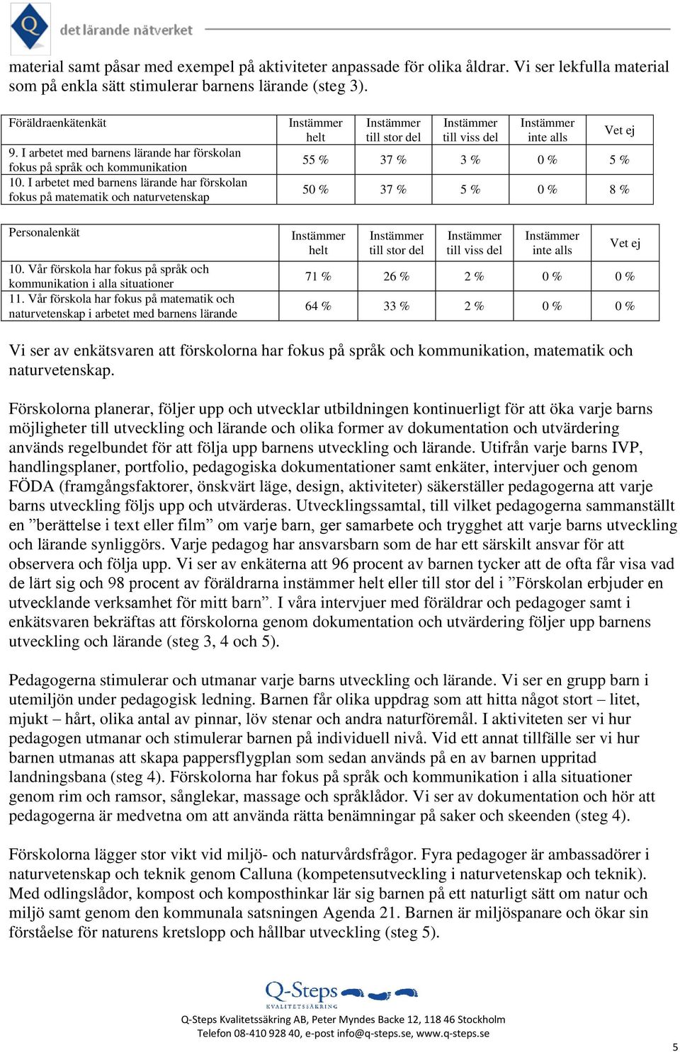 Vår förskola har fokus på språk och kommunikation i alla situationer 11.