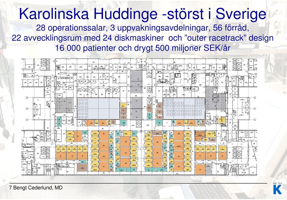 avvecklingsrum med 24 diskmaskiner och outer racetrack