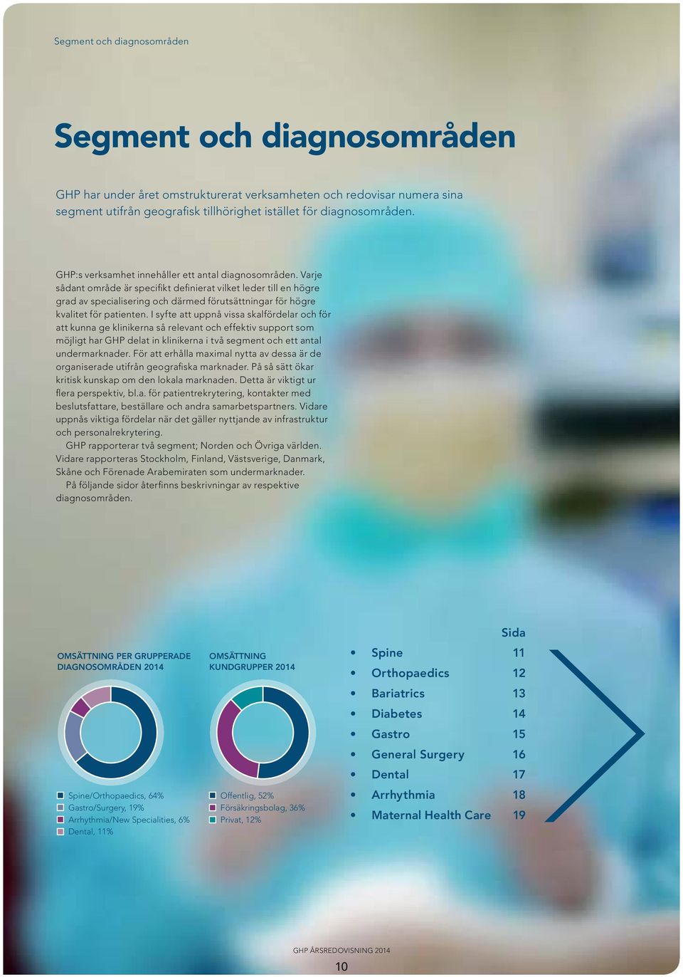 Varje sådant område är specifikt definierat vilket leder till en högre grad av specialisering och därmed förutsättningar för högre kvalitet för patienten.