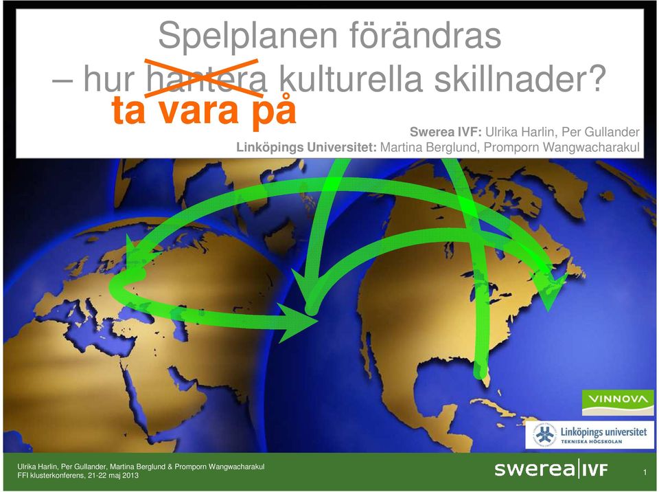 ta vara på Swerea IVF: Ulrika Harlin, Per