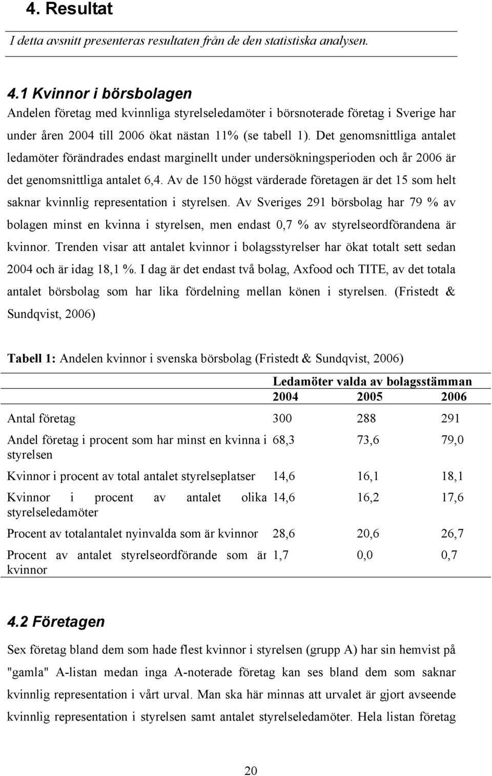 Det genomsnittliga antalet ledamöter förändrades endast marginellt under undersökningsperioden och år 2006 är det genomsnittliga antalet 6,4.