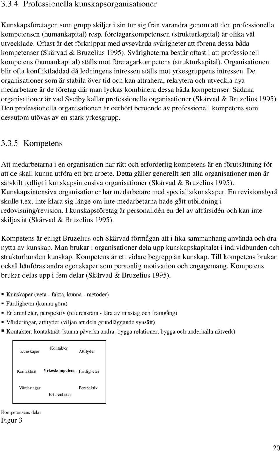 Svårigheterna består oftast i att professionell kompetens (humankapital) ställs mot företagarkompetens (strukturkapital).