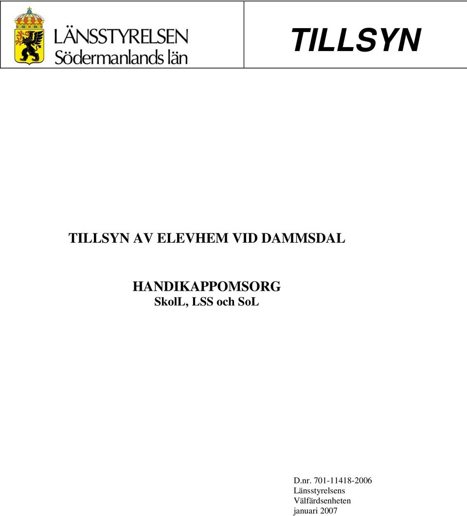 LSS och SoL D.nr.