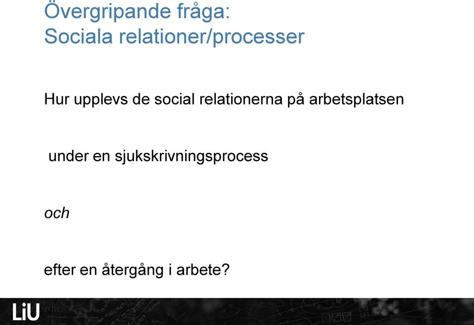 social relationerna på arbetsplatsen