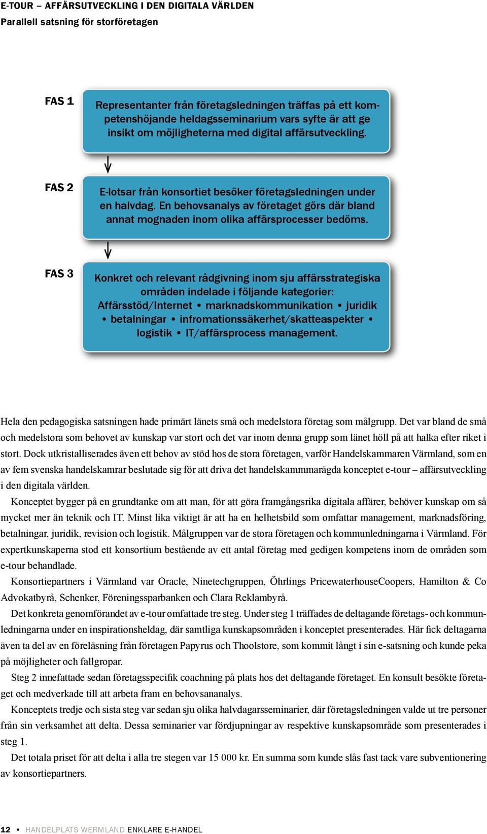 En behovsanalys av företaget görs där bland annat mognaden inom olika affärsprocesser bedöms.