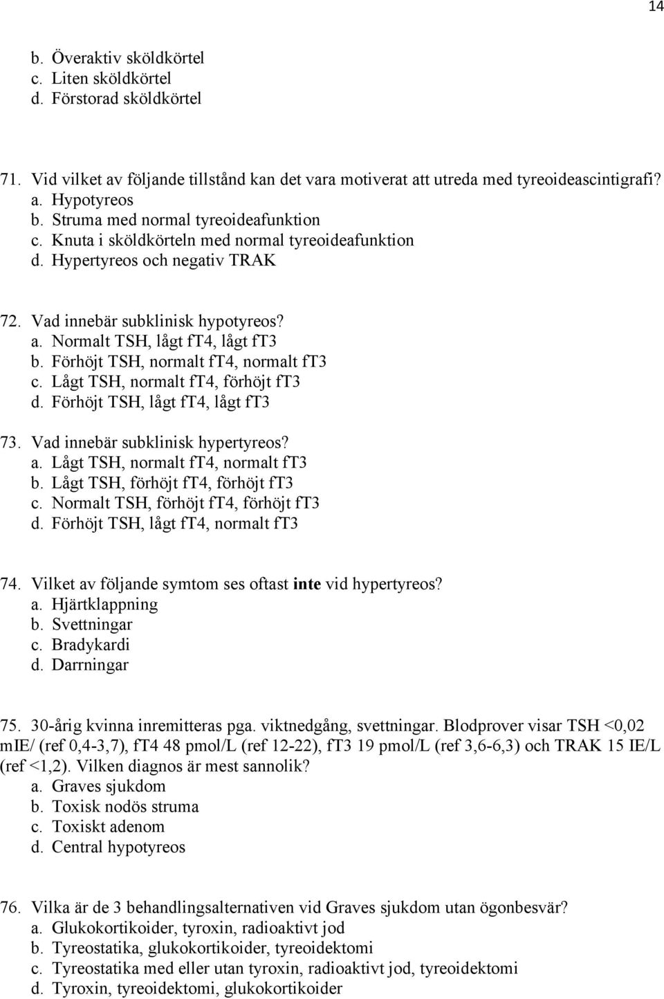 lågt tsh värde symtom lågt tsh värde symtom