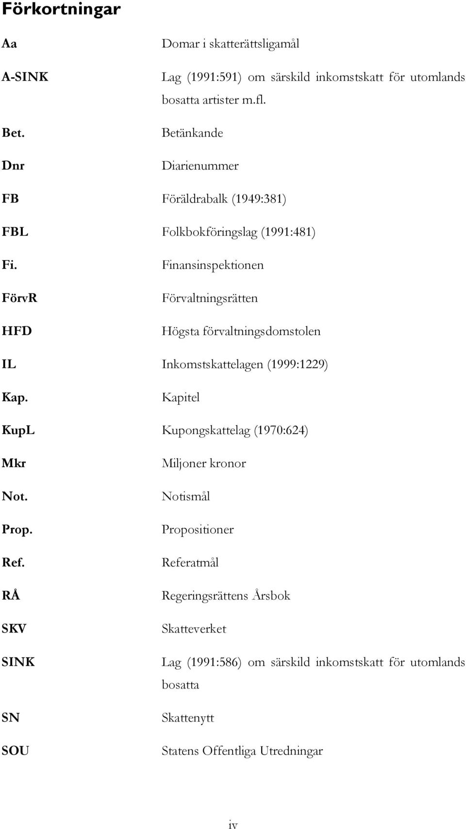 FörvR HFD Finansinspektionen Förvaltningsrätten Högsta förvaltningsdomstolen IL Inkomstskattelagen (1999:1229) Kap.