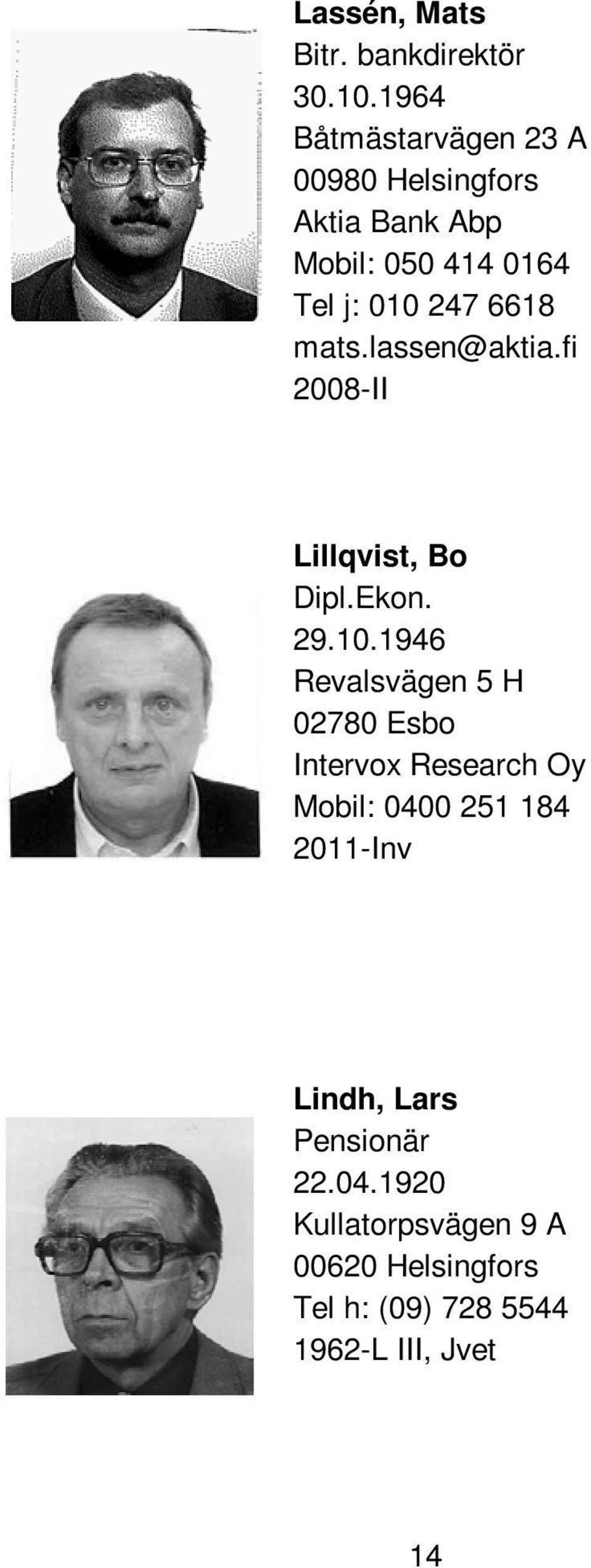 mats.lassen@aktia.fi 2008-II Lillqvist, Bo Dipl.Ekon. 29.10.