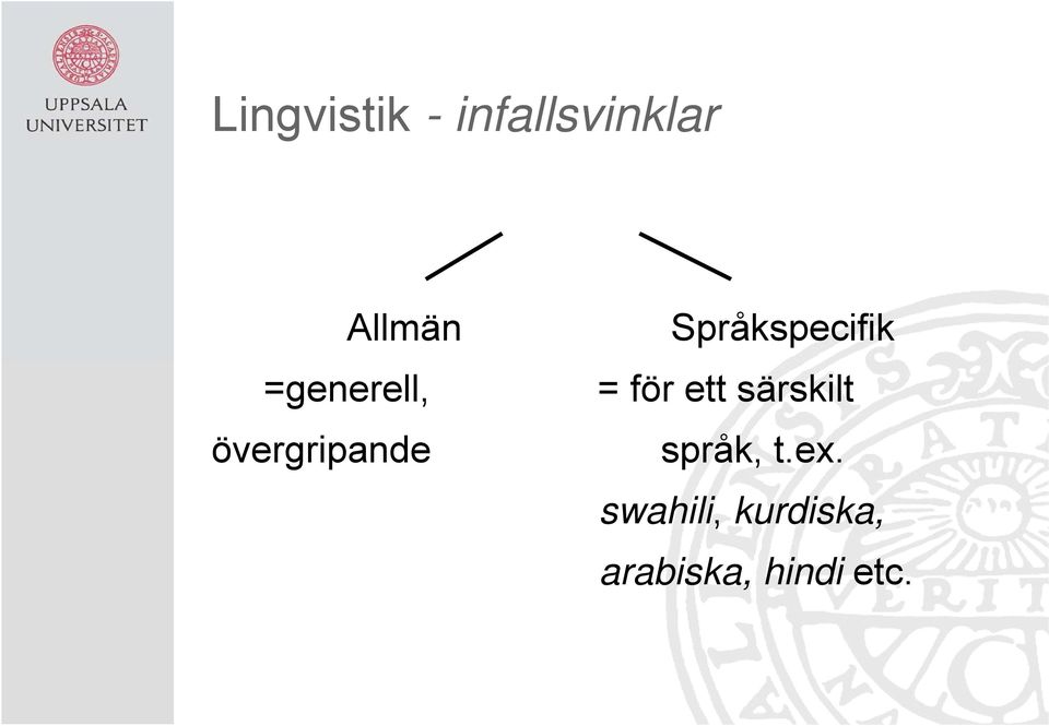 särskilt övergripande språk, t.ex.