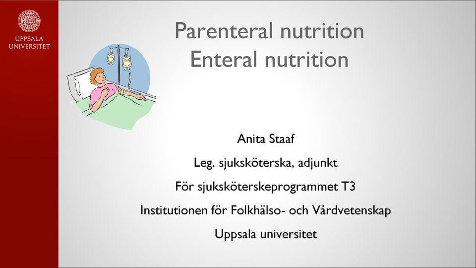 sjuksköterska, adjunkt För