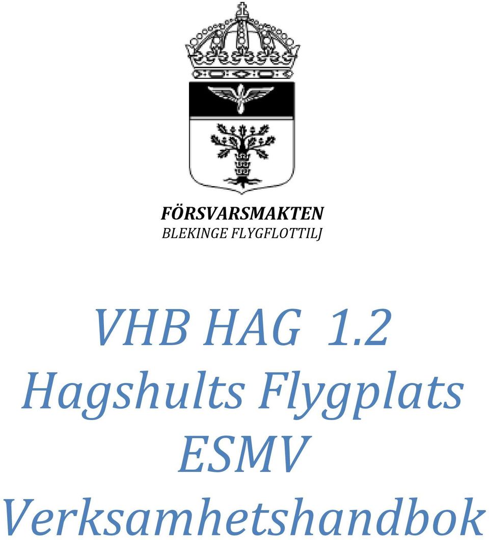 FLYGFLOTTILJ HAG 1.