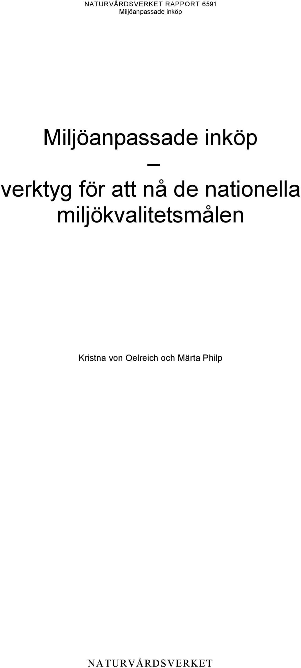 miljökvalitetsmålen