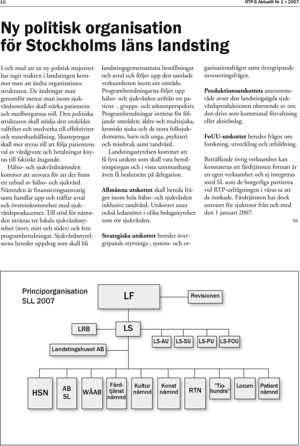 Den politiska strukturen skall stödja den enskildes valfrihet och medverka till effektivitet och resurshushållning.