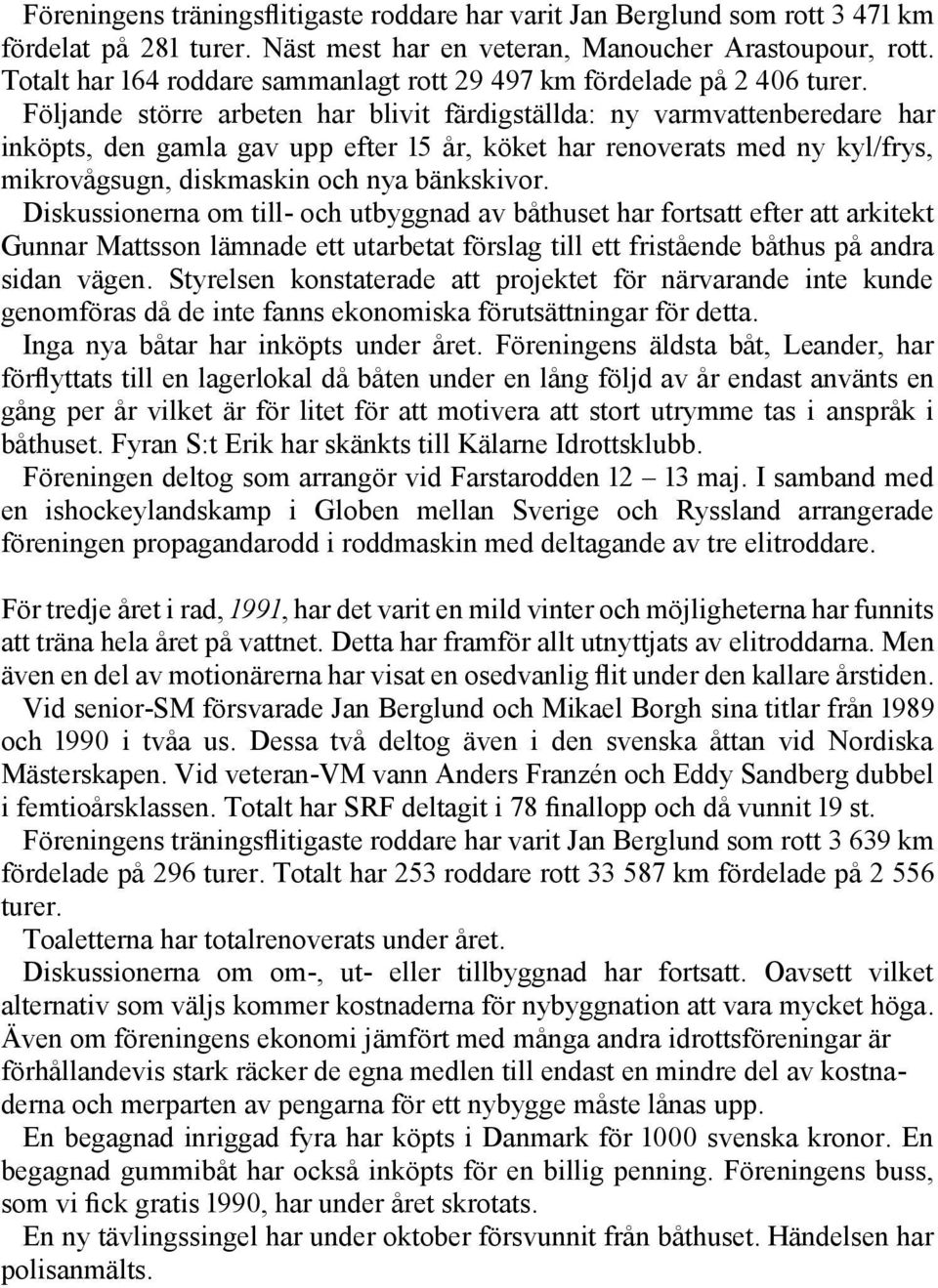 Följande större arbeten har blivit färdigställda: ny varmvattenberedare har inköpts, den gamla gav upp efter 15 år, köket har renoverats med ny kyl/frys, mikrovågsugn, diskmaskin och nya bänkskivor.