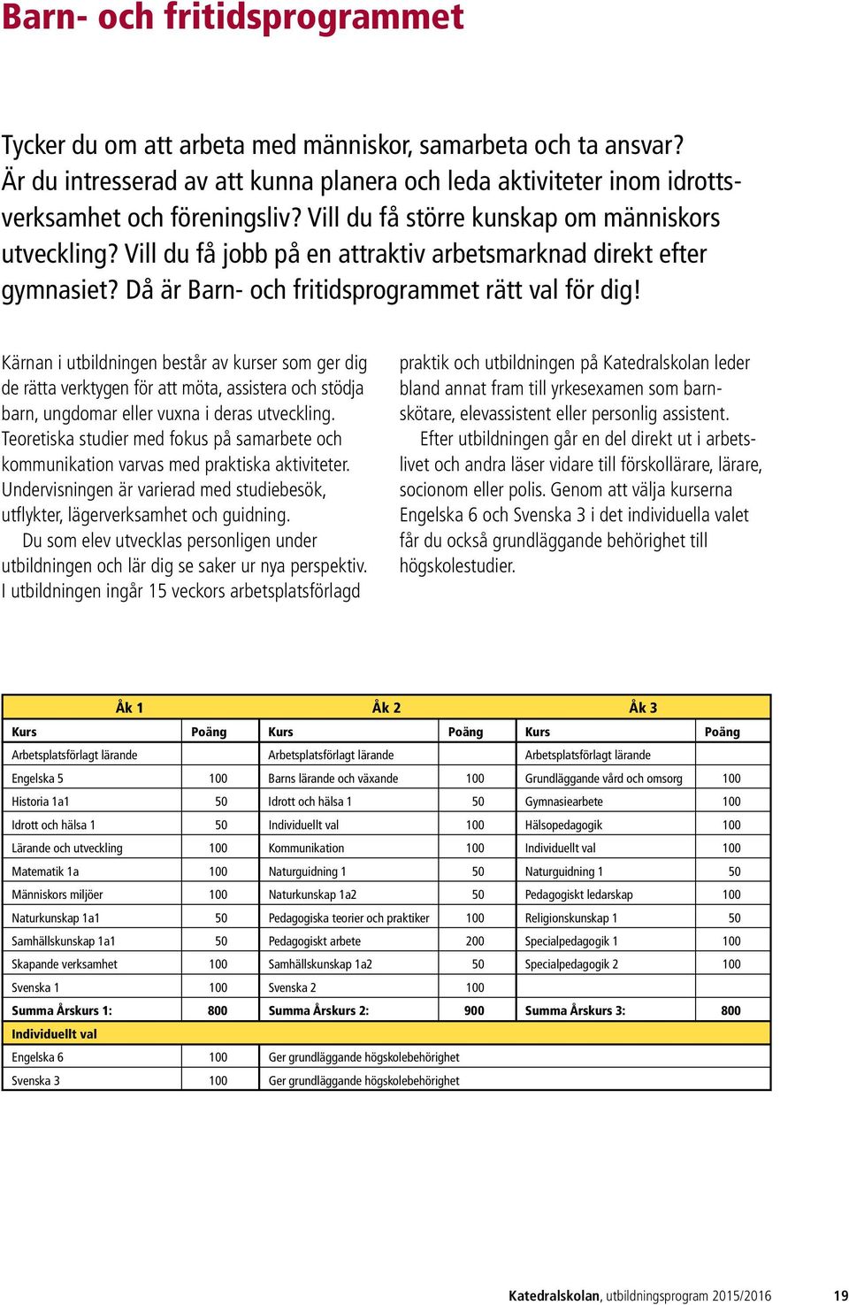 Kärnan i utbildningen består av kurser som ger dig de rätta verktygen för att möta, assistera och stödja barn, ungdomar eller vuxna i deras utveckling.