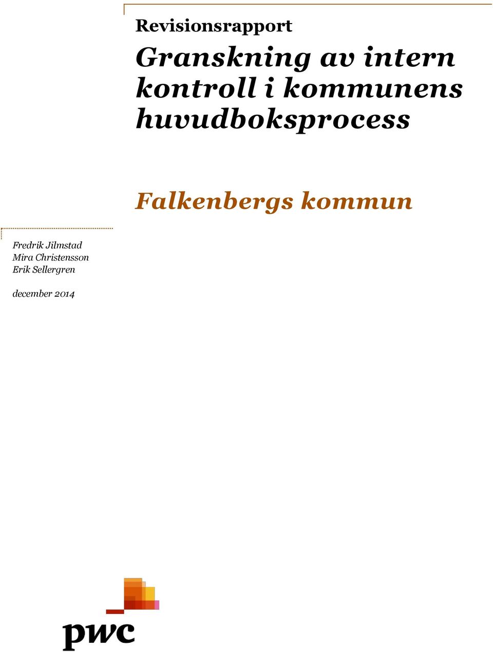 huvudboksprocess Falkenbergs kommun