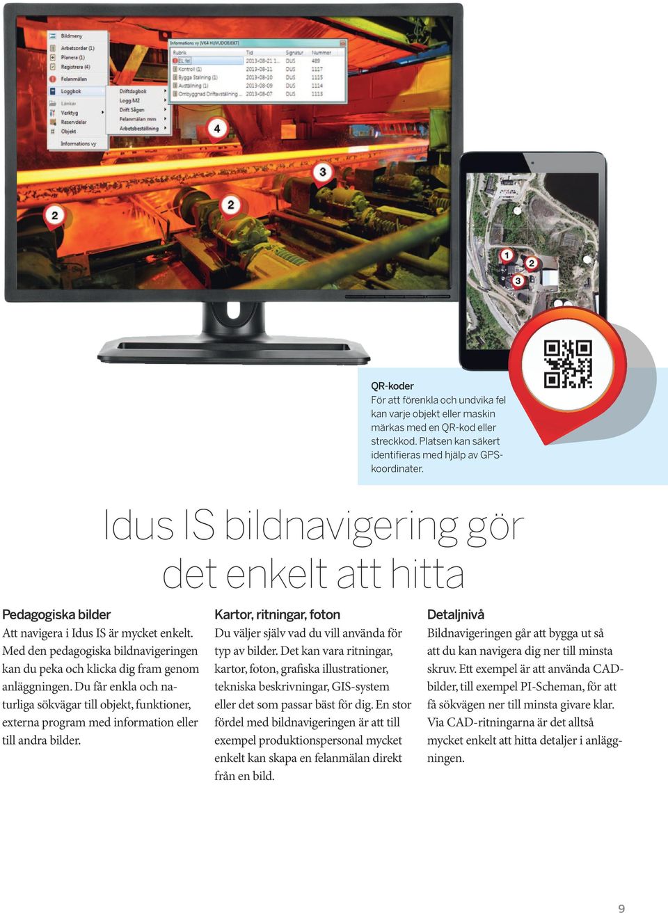 Idus IS bildnavigering gör det enkelt att hitta Kartor, ritningar, foton Du väljer själv vad du vill använda för typ av bilder.