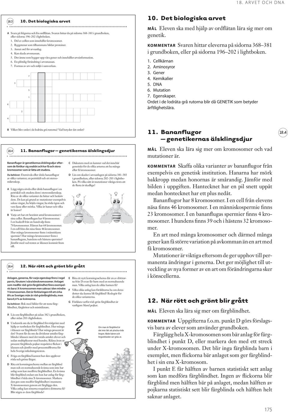 Formas av arv och miljö i samverkan. 10. Det biologiska arvet MÅL leven ska med hjälp av ordflätan lära sig mer om genetik.