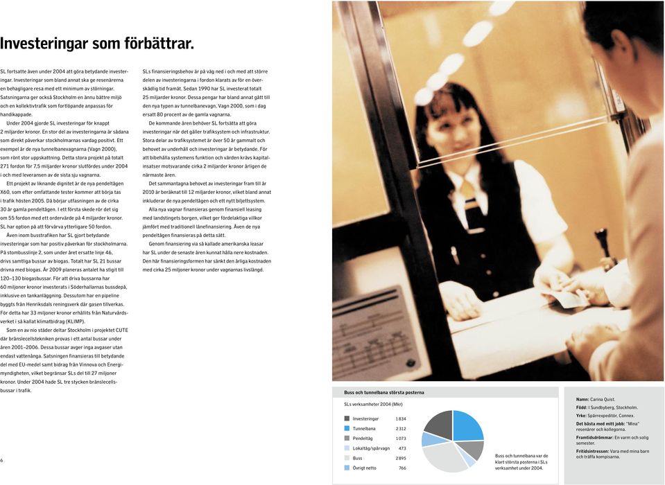 Sedan 1990 har SL investerat totalt Satsningarna ger också Stockholm en ännu bättre miljö 25 miljarder kronor.