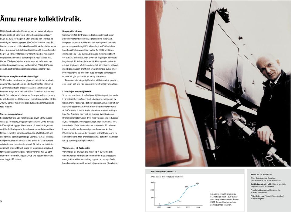 Om dessa resor i stället skedde med bil skulle utsläppen av kväveföreningar och koldioxid i regionen bli enormt mycket högre.