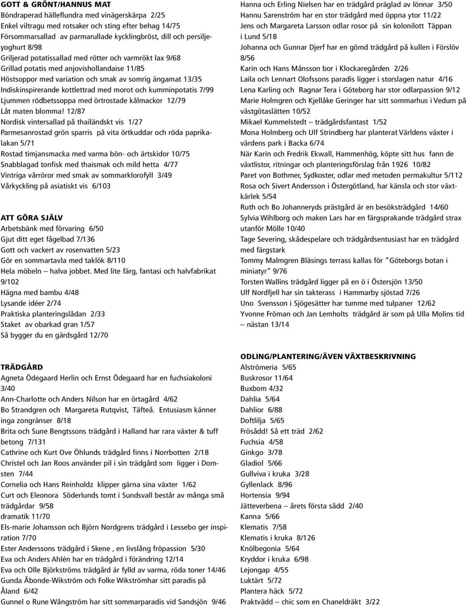 morot och kumminpotatis 7/99 Ljummen rödbetssoppa med örtrostade kålmackor 12/79 Låt maten blomma!