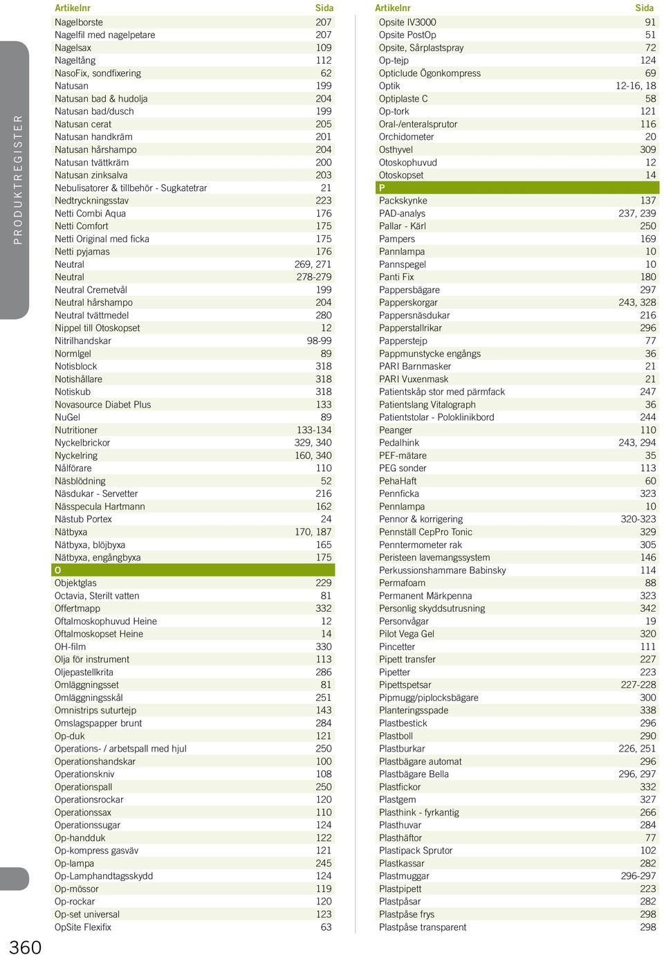 Aqua 176 Netti Comfort 175 Netti Original med ficka 175 Netti pyjamas 176 Neutral 269, 271 Neutral 278-279 Neutral Cremetvål 199 Neutral hårshampo 204 Neutral tvättmedel 280 Nippel till Otoskopset 12