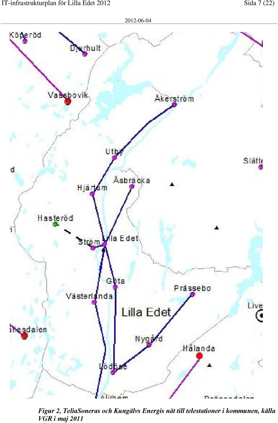 TeliaSoneras och Kungälvs Energis nät