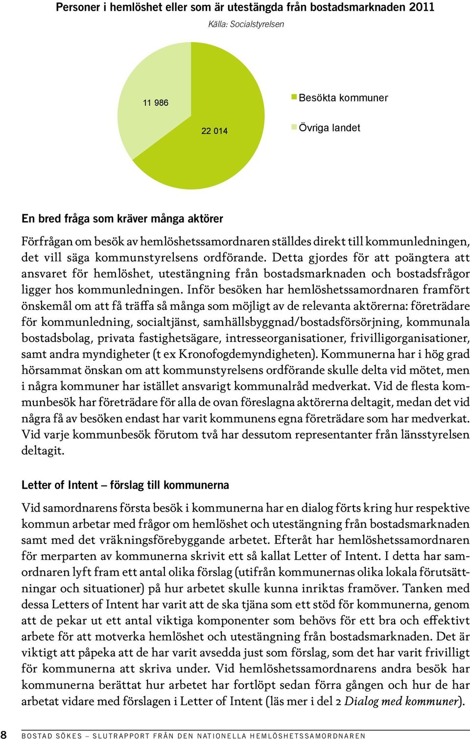 Detta gjordes för att poängtera att ansvaret för hemlöshet, utestängning från bostadsmarknaden och bostadsfrågor ligger hos kommunledningen.